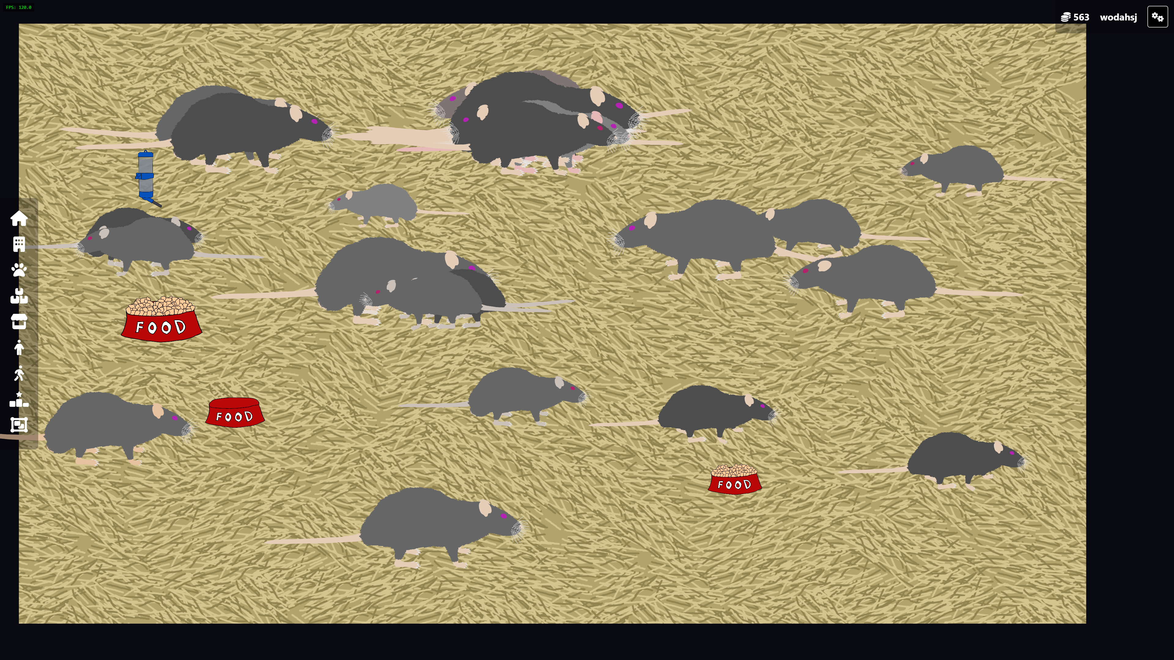 Creatures in a habitat scene